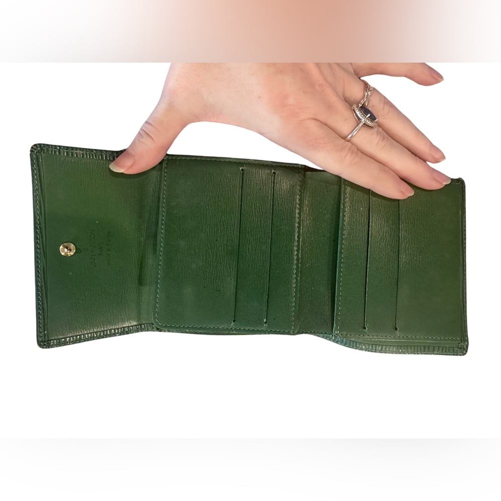 Louis Vuitton Green Epi Multi fold Wallet - Picture 5 of 7